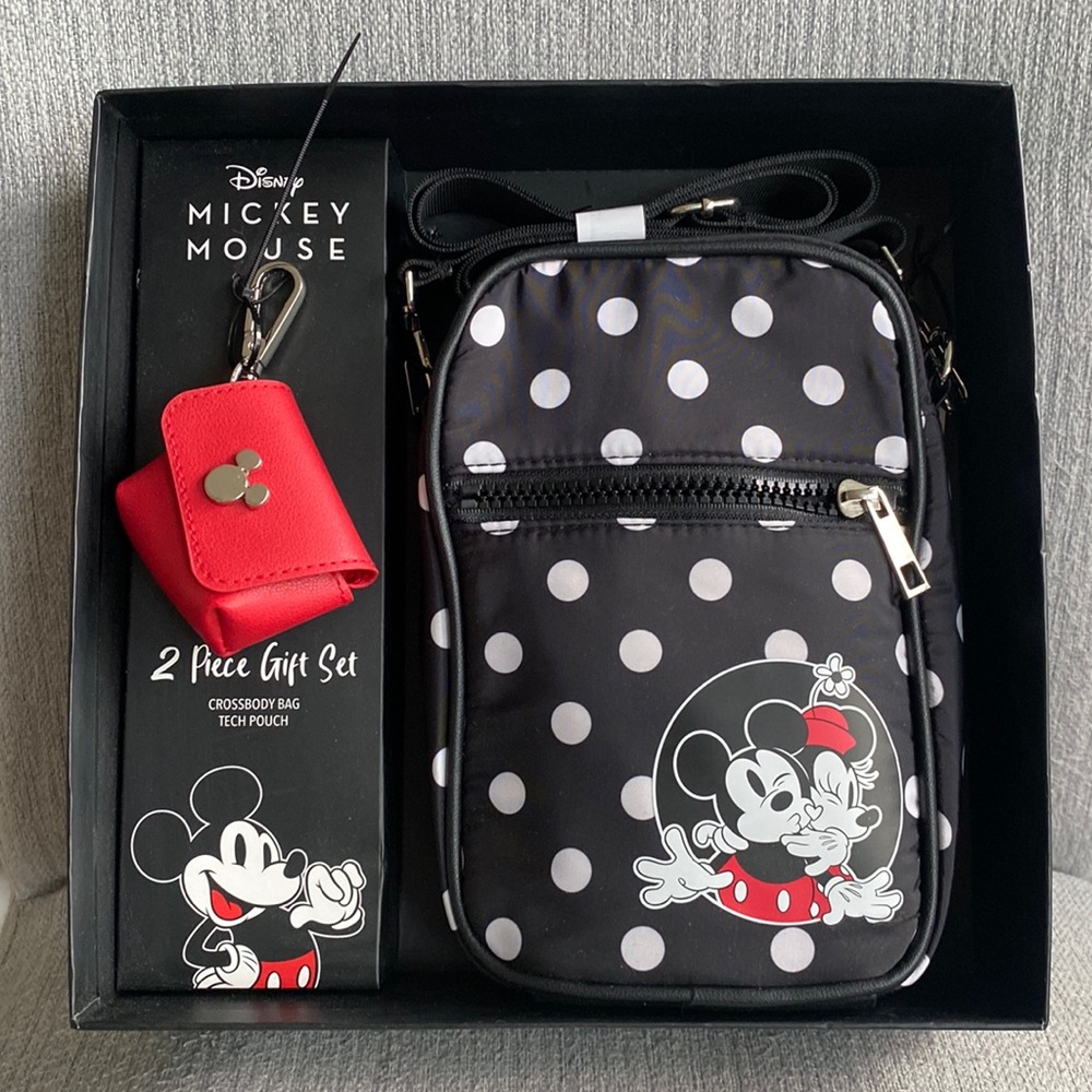 NIB 2-Piece Gift Set Mickey Mouse Disney Crossbody Bag NWT